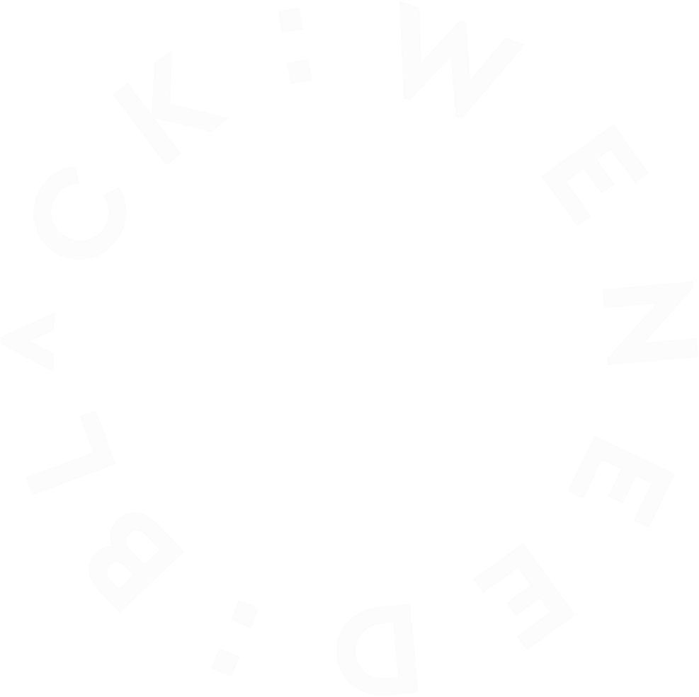 BLACK : WENEED 로고